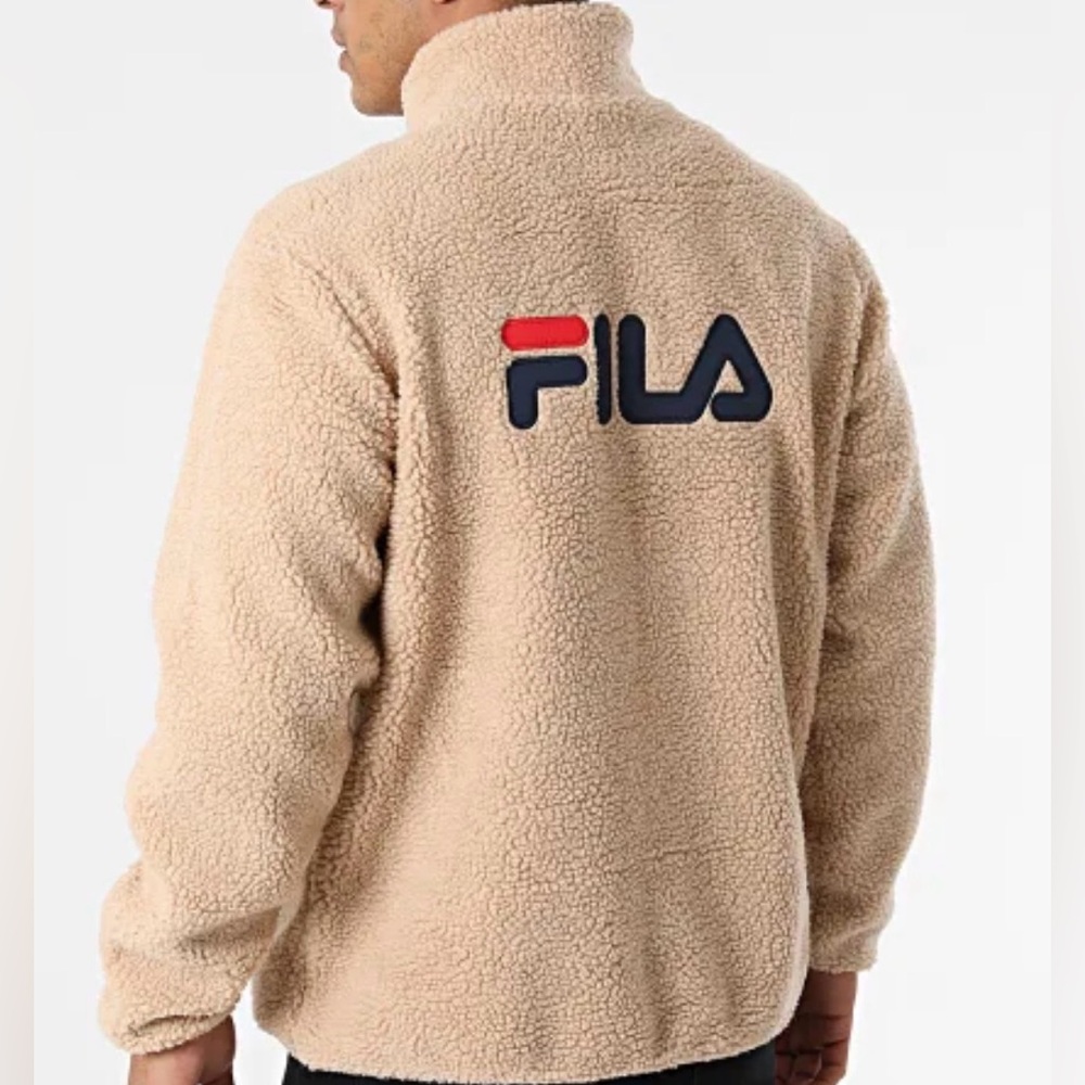 FILA Sherpa Fleece Full-Zip Jacket gorpcore Patagonia